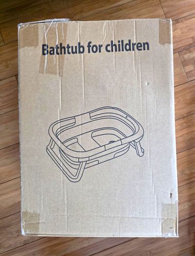 Grey baby bath - with,