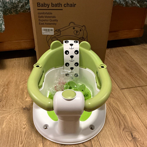 Green white baby bath - &,